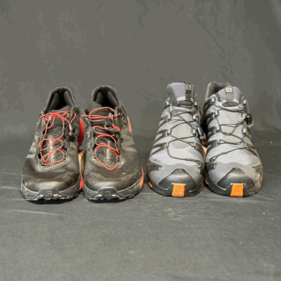 Animated photo demonstrating Salomon’s quicklace system