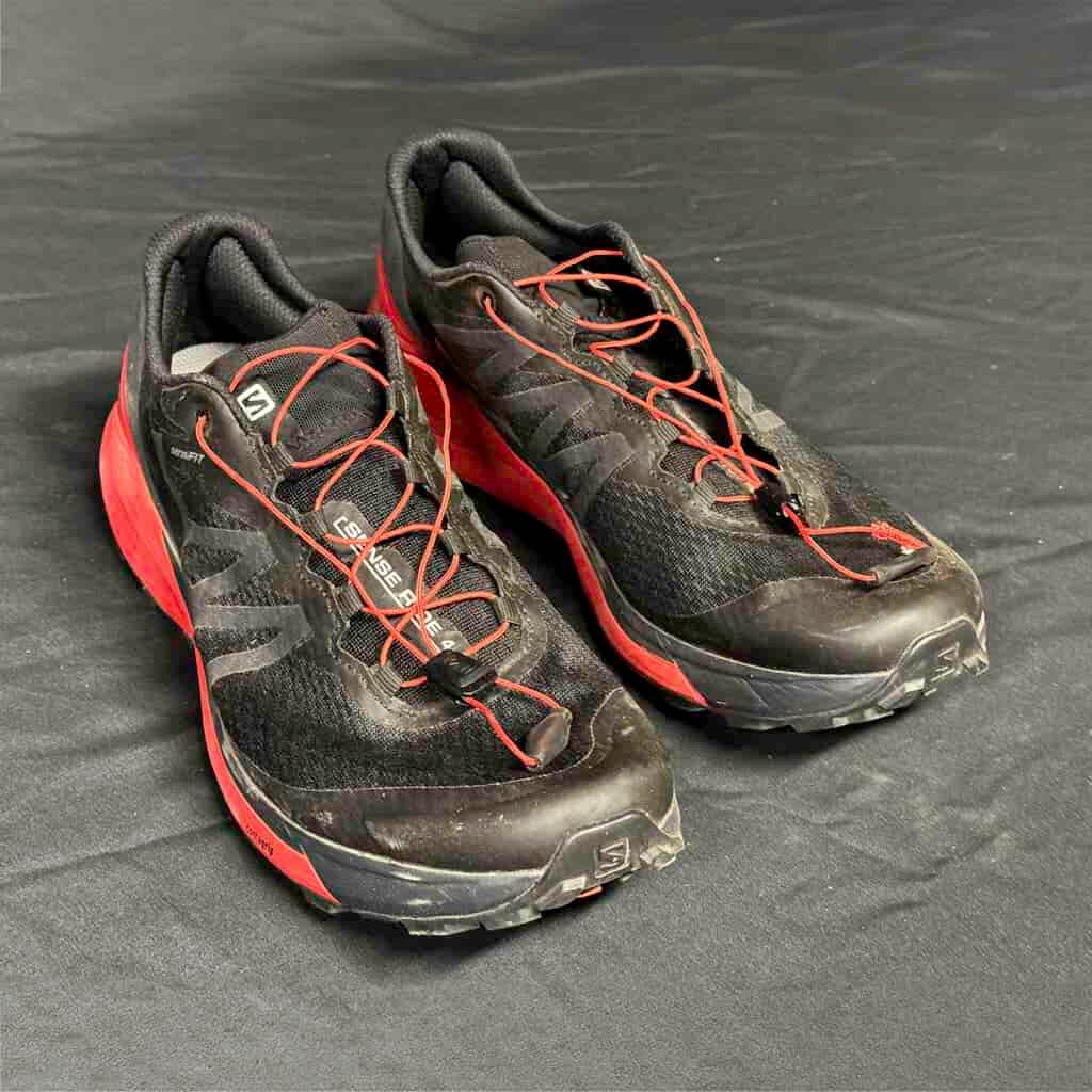 Salomon’s quicklace system on Speedcross trail runners