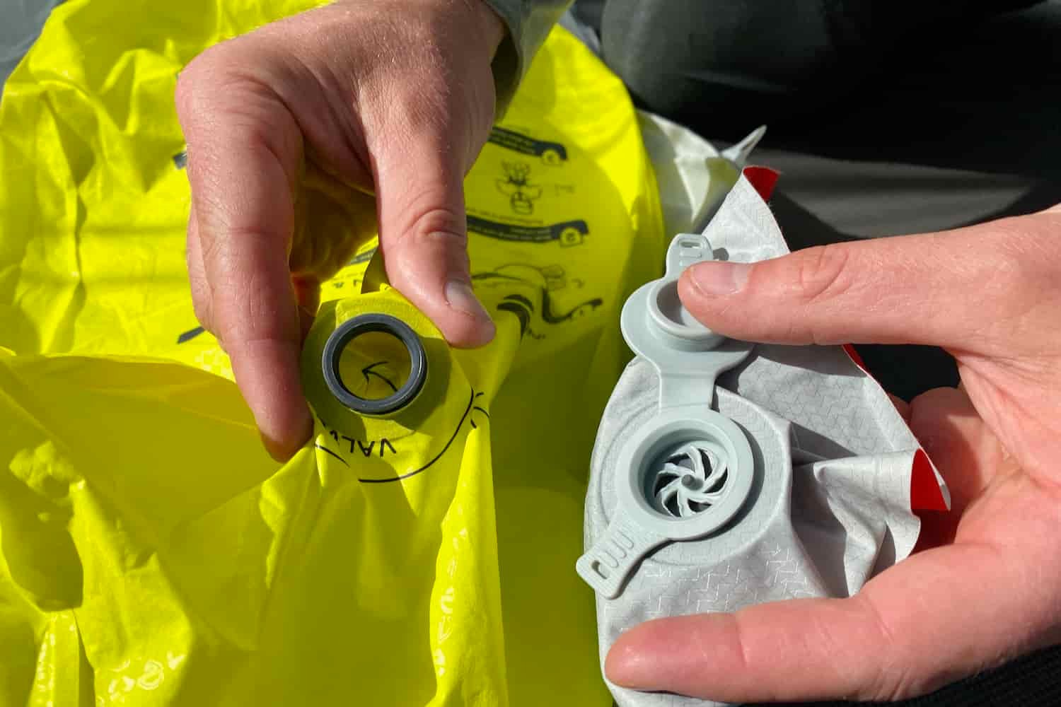 the nemo tensor all-season's vortex pump sack and valve to adjust the firmness of your sleeping pad.