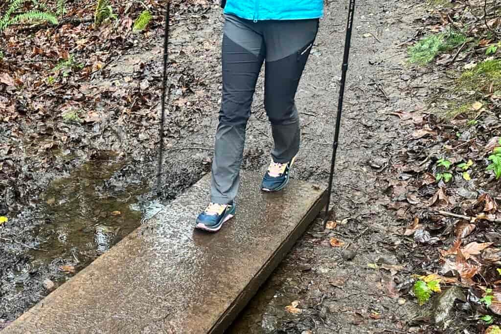 Nike Women's Zegama 2 on a hiker