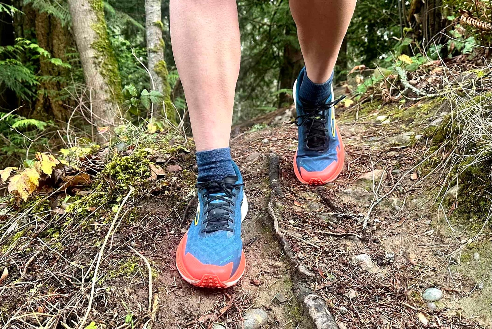 Brooks Women's Catamount 4 close up on trail