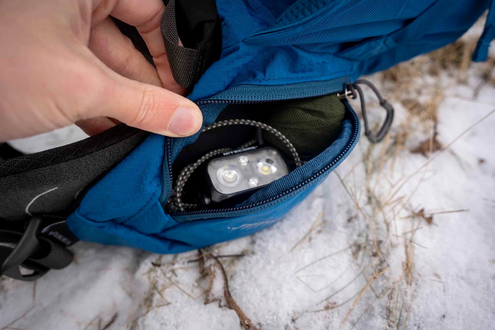 hipbelt pocket of a backpack