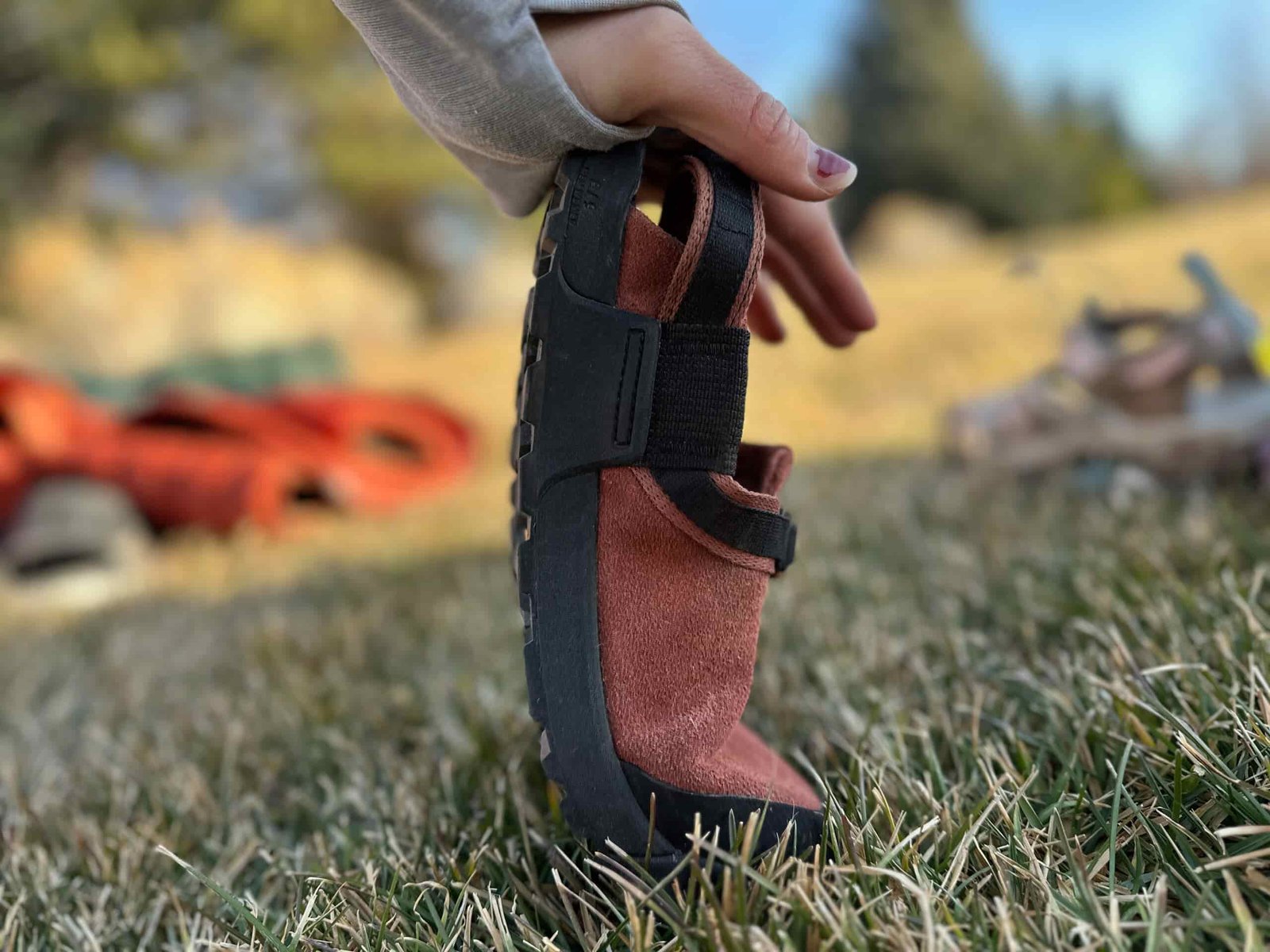the bend twist squeeze test Bedrock Mountain Clog