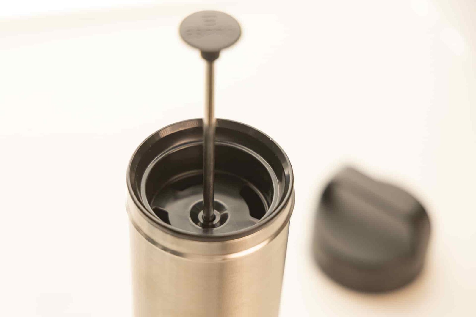 The plunger of the ESPRO un-depressed.