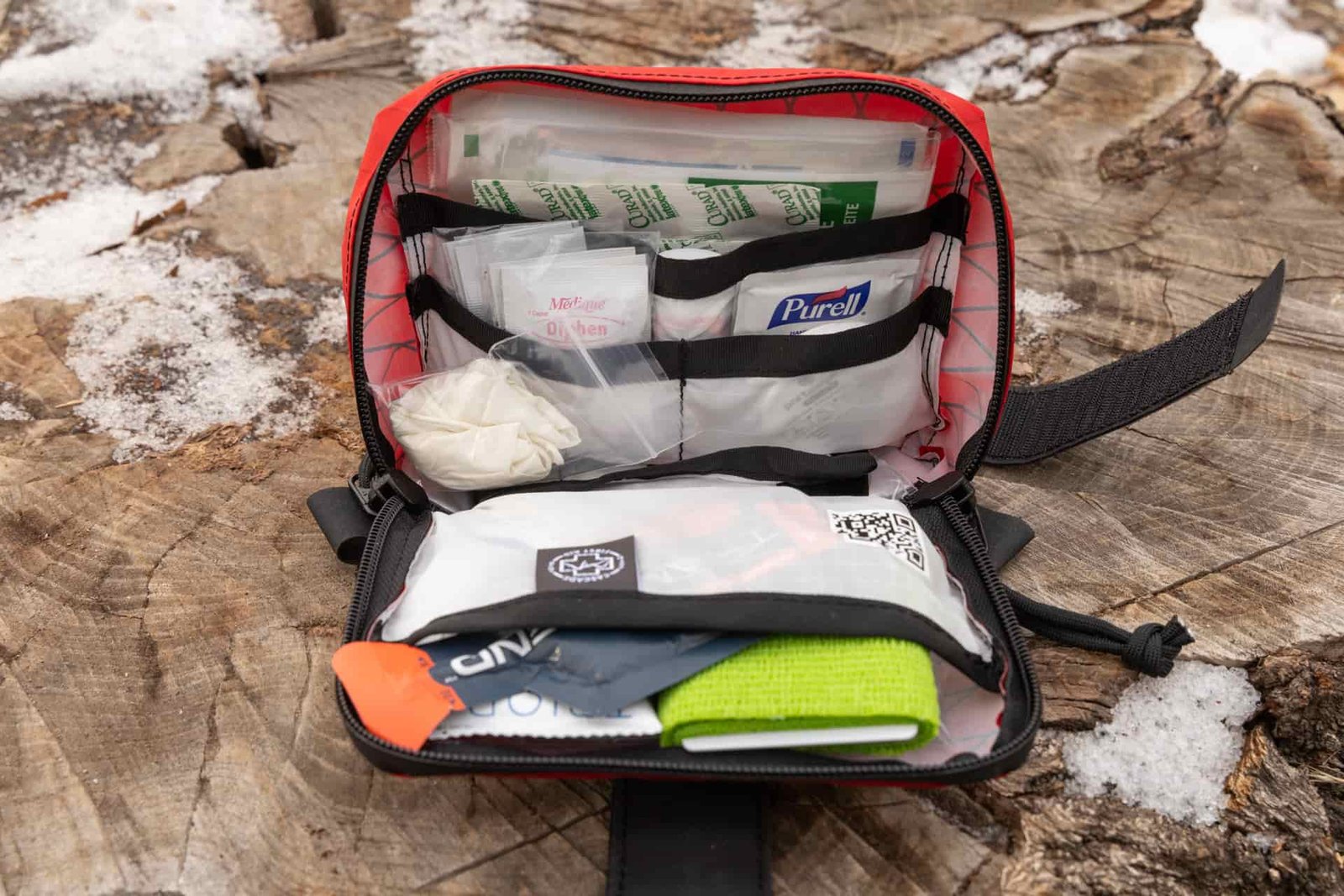 Supplies inside The Cascade Traverse.