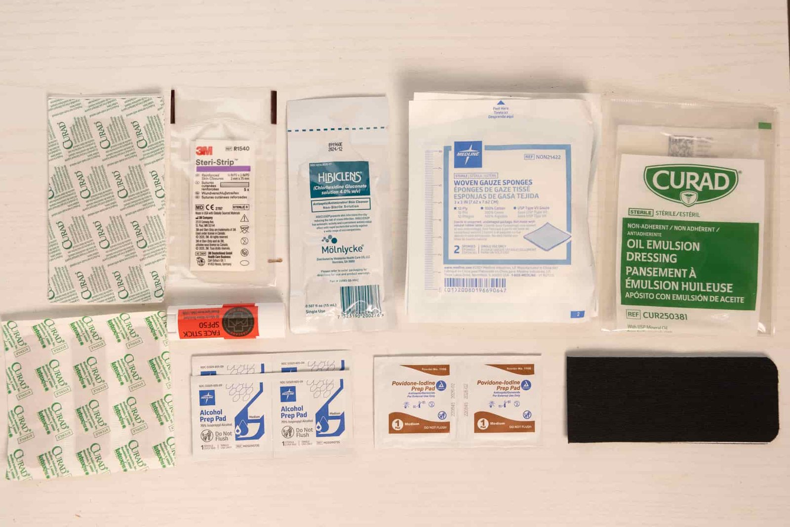 Some of the supplies in the Cascade Traverse kit.