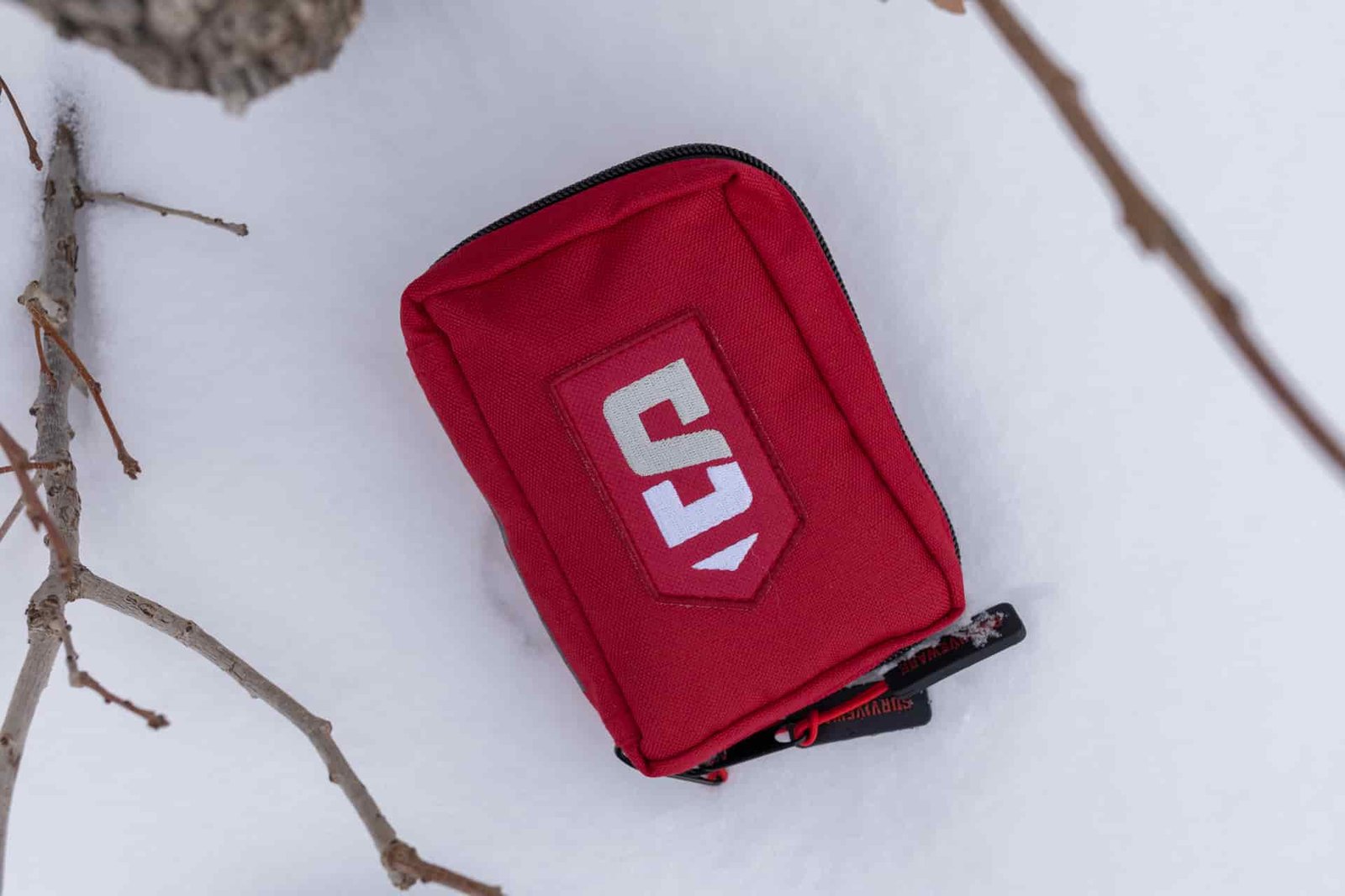 The Surviveware Small on snow