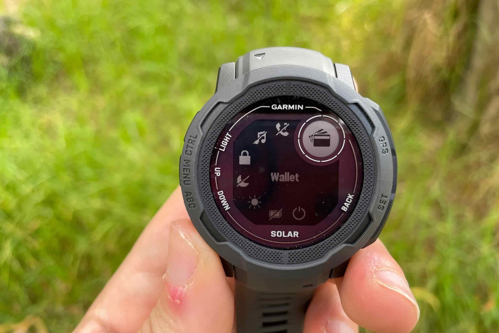 A closeup of a smart watch face.