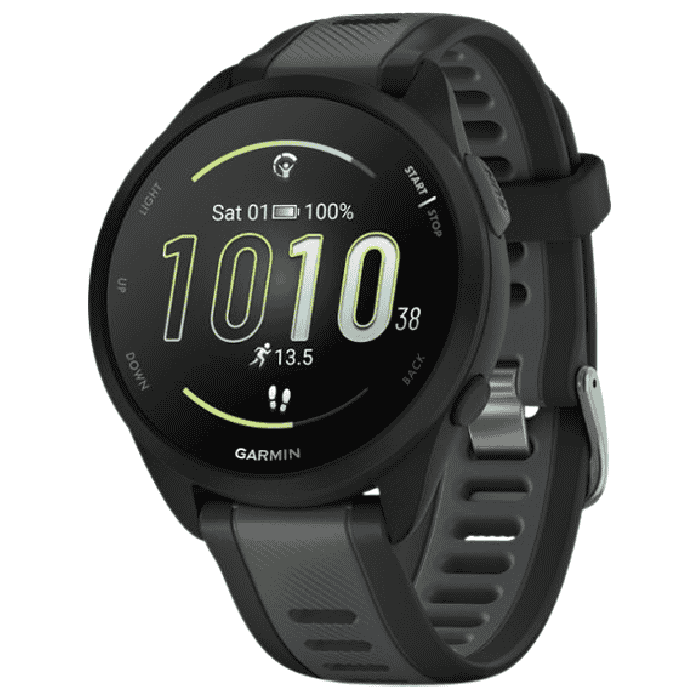garmin forerunner 165 gps watch stock image