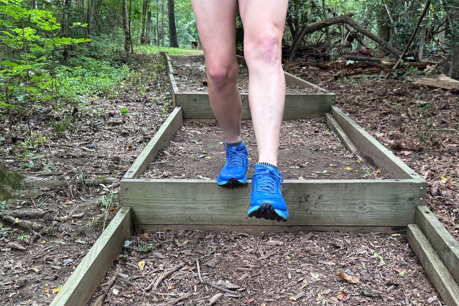 close up of the front of the Topo Athletic MTN Racer 4